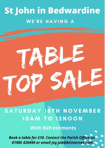 Table Top Sale November 2023