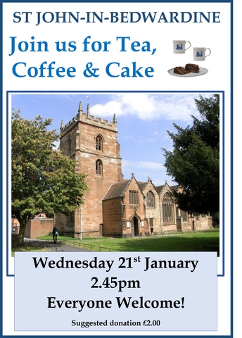 Tea, Coffee & Cake January 2026